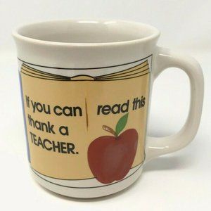 Vintage 1985 HOL *Thank A Teacher* Coffee Mug